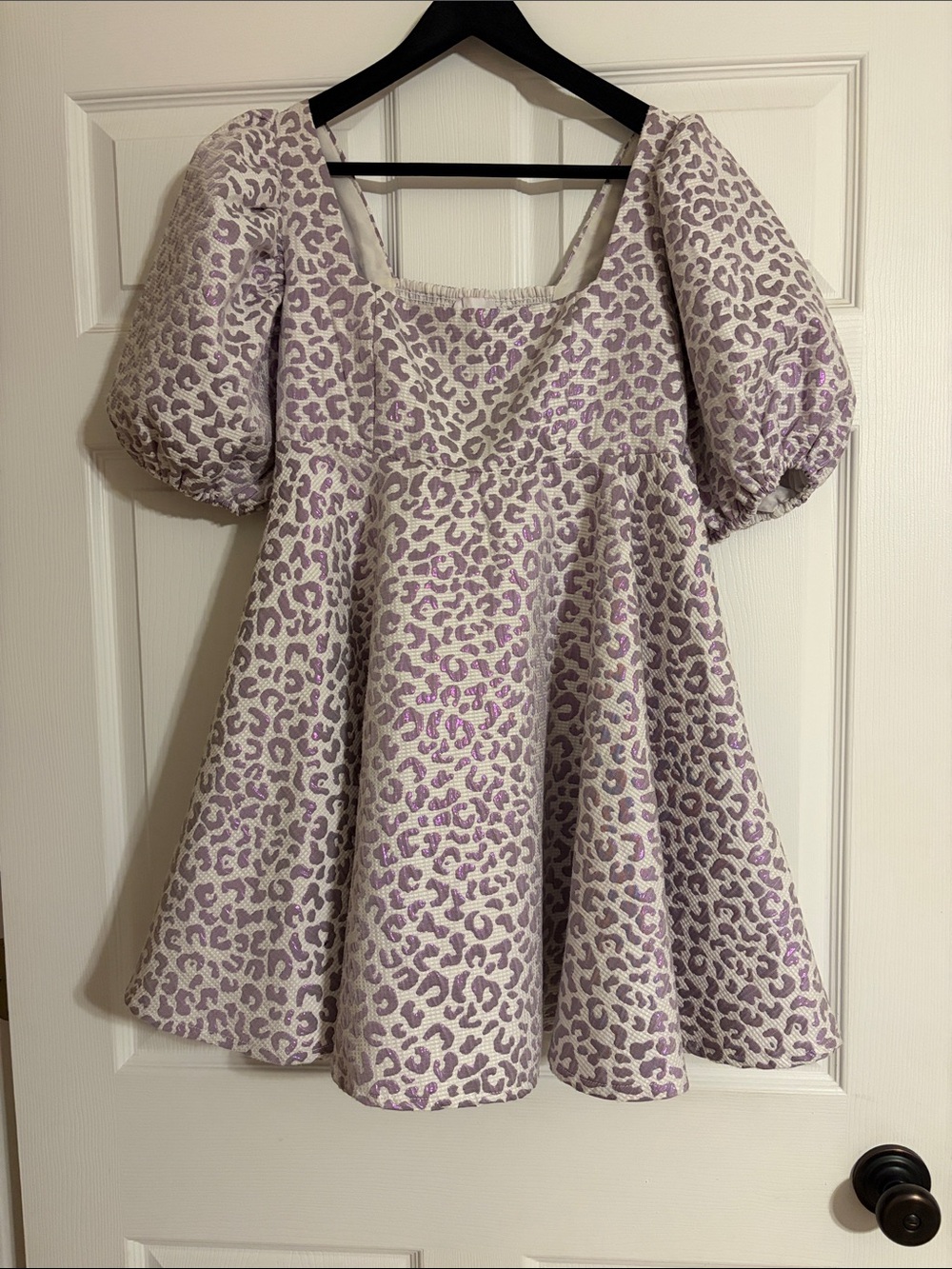 Buddy Love Lyla Lavender Leopard Dress - Size Small
